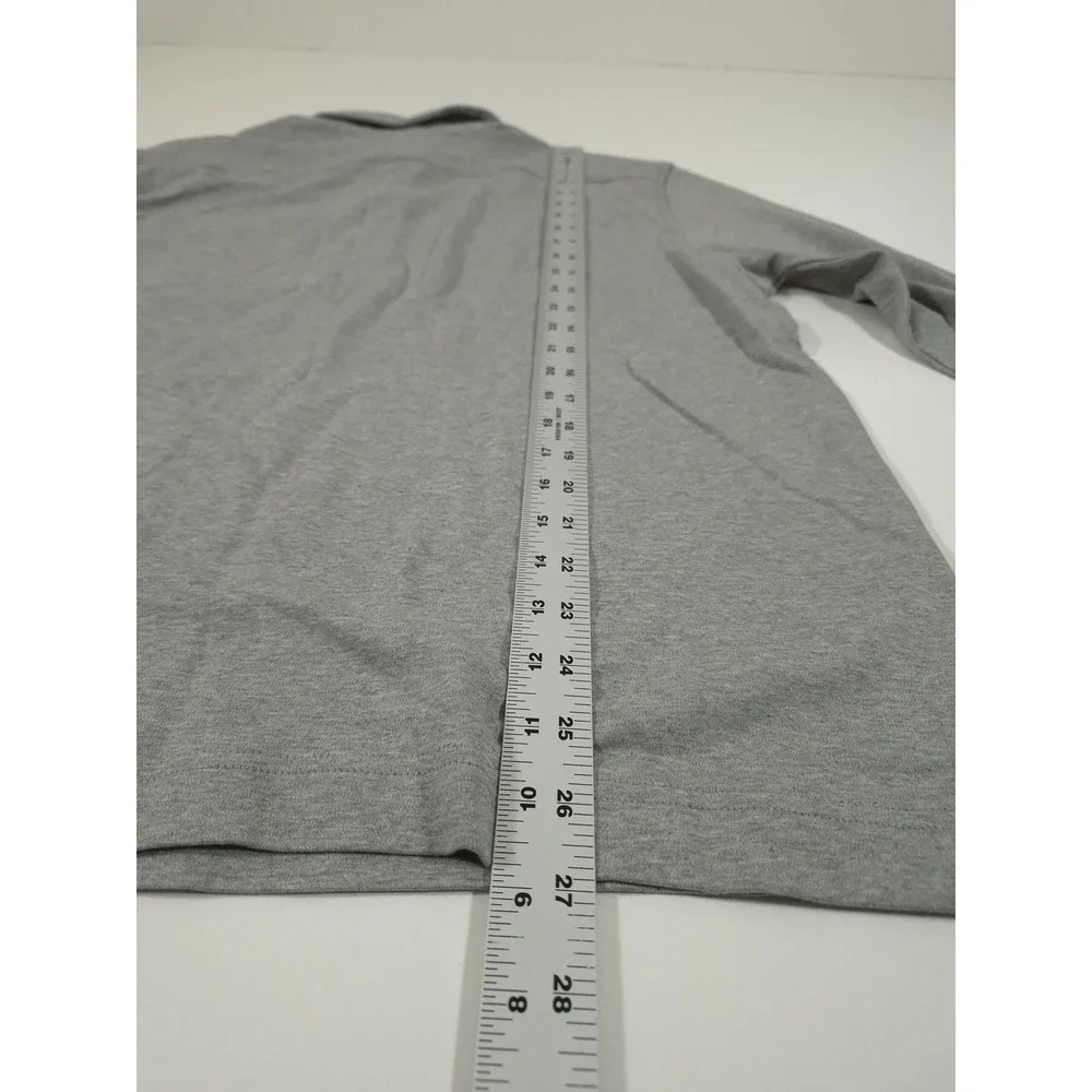 Banana Republic Polo Shirt Mens L Gray Jersey Cotton Lux Pocket Long Sleeve NWT